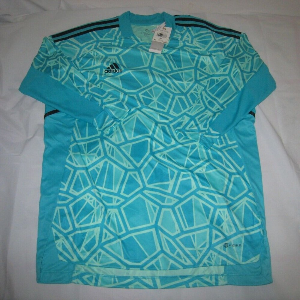 Adidas Aeroready Men Con22gk JSY LP Goalkeeper 3/4 Sleeve Jersey Mint Rush L